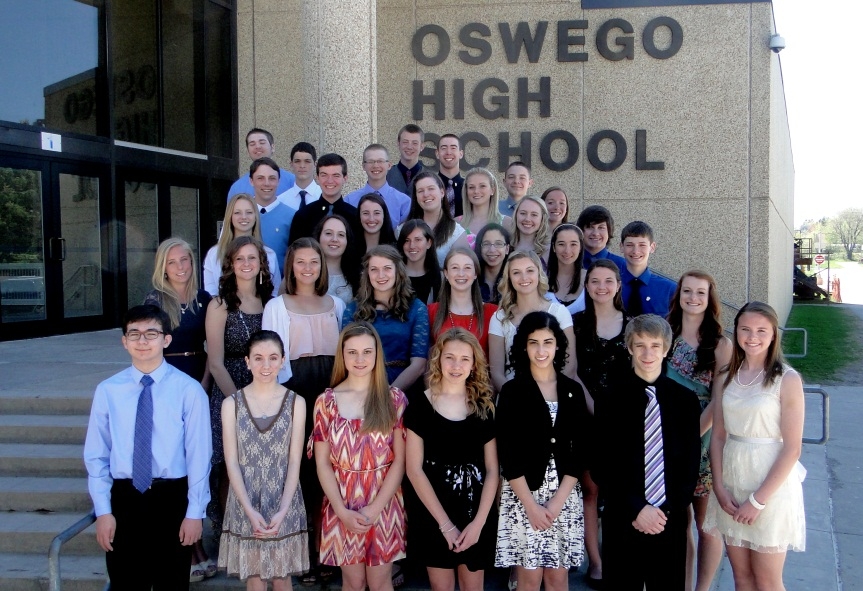 Newest Oswego High School Honor Society inductees welcomed