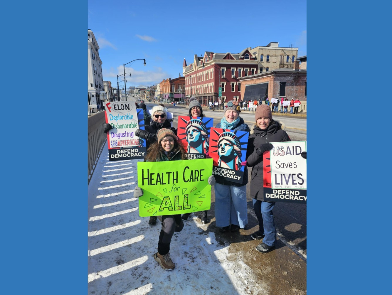 International Women's Day March Held in Oswego on Saturday