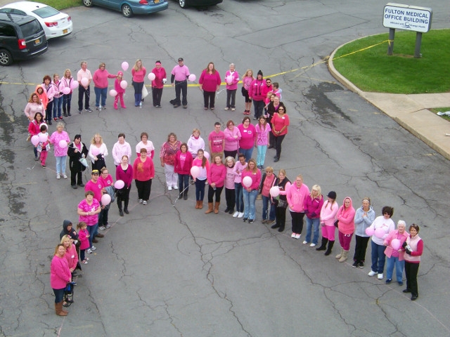 Cancer Services Program Creates Human Pink Ribbon