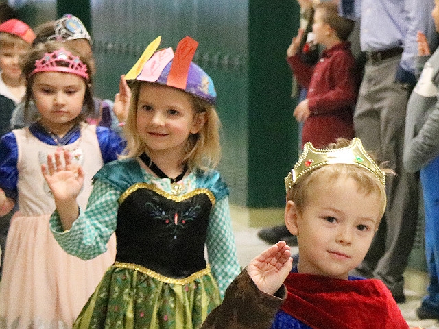 Kindergarten Kings And Queens Give Royal Wave At Volney Elementary School