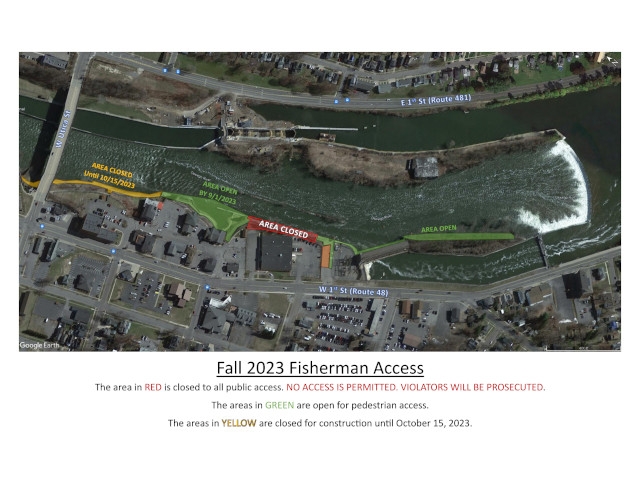 Anglers Take Note: Oswego’s West Riverwalk Rehabilitation is Underway