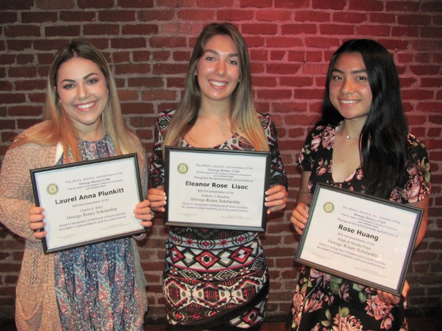 Graduating 2018 Oswego High School Seniors Honored by Oswego Rotary Club