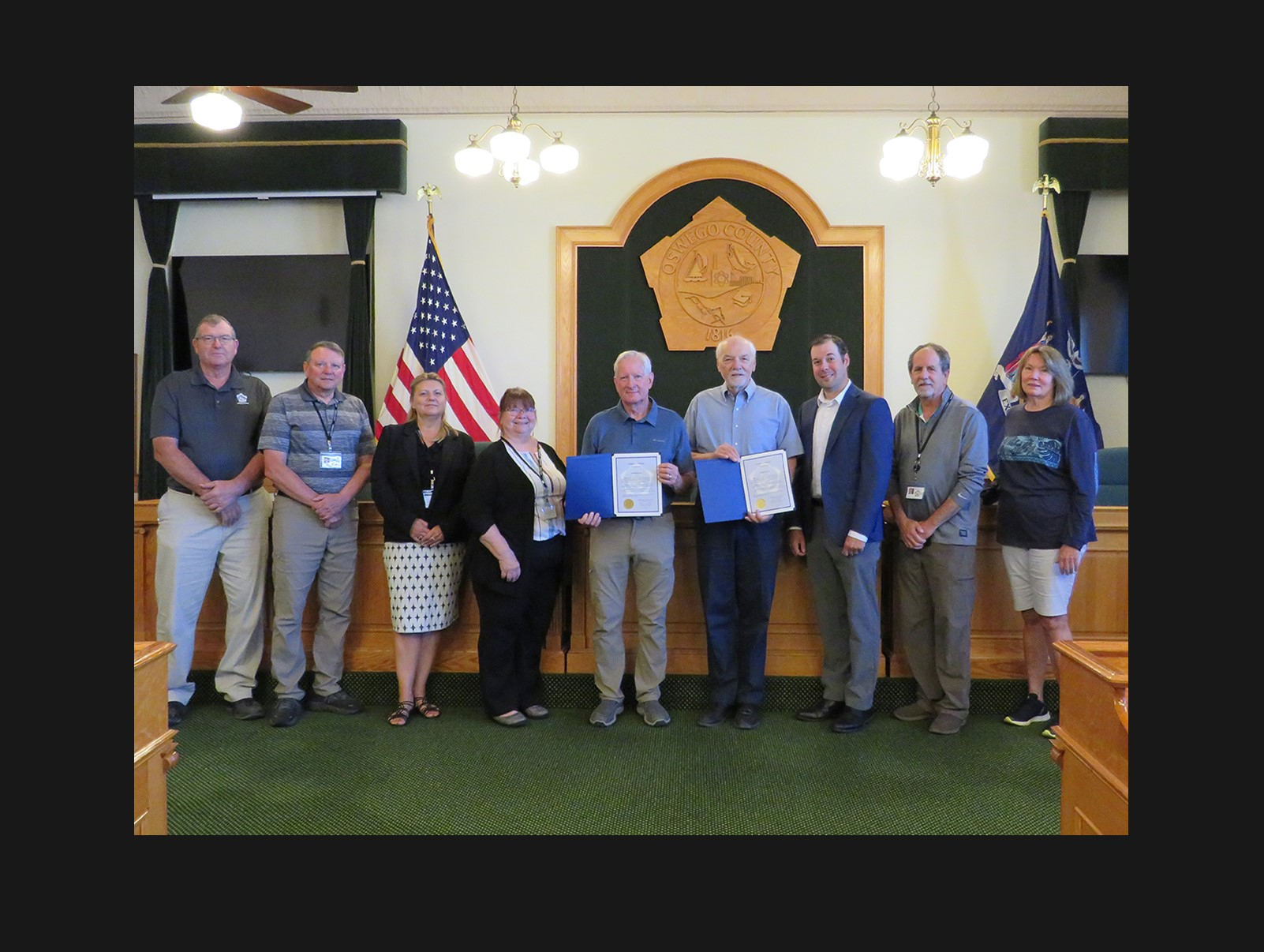 Oswego County Recognizes IDA Board Members for Service