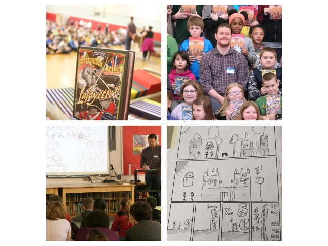 Author Nathan Hale Visits FCSD Elementary Schools