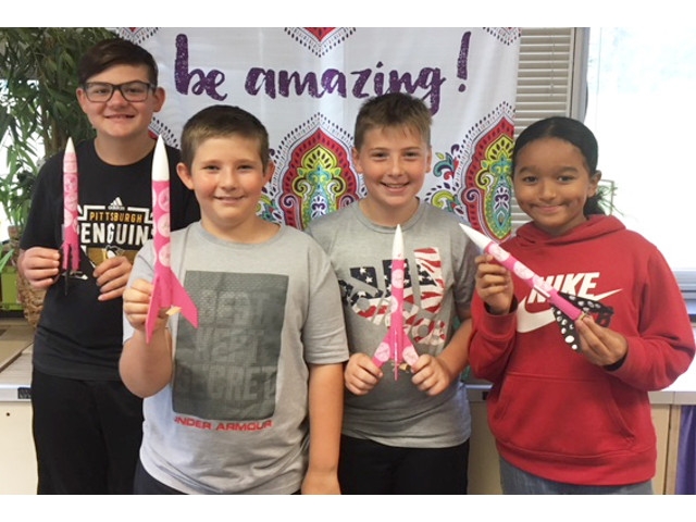 Granby 6th Graders Launch Rockets, a Good Deed