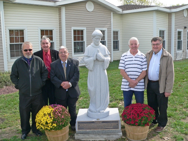 Statue Dedication Held at St. Francis Commons in Oswego