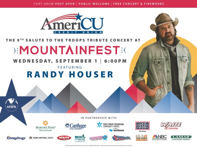 Randy Houser to Headline AmeriCU 'Salute to the Troops' Tribute Concert at FMWR’s Mountainfest