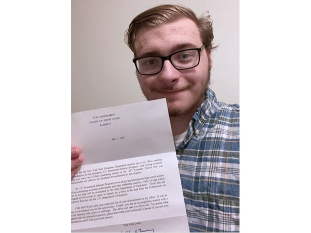Oswego County P-TECH Student Nominated for National Scholars Program