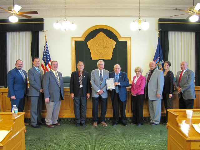 Dr. Joseph Mather Receives Standing Ovation from County Legislature