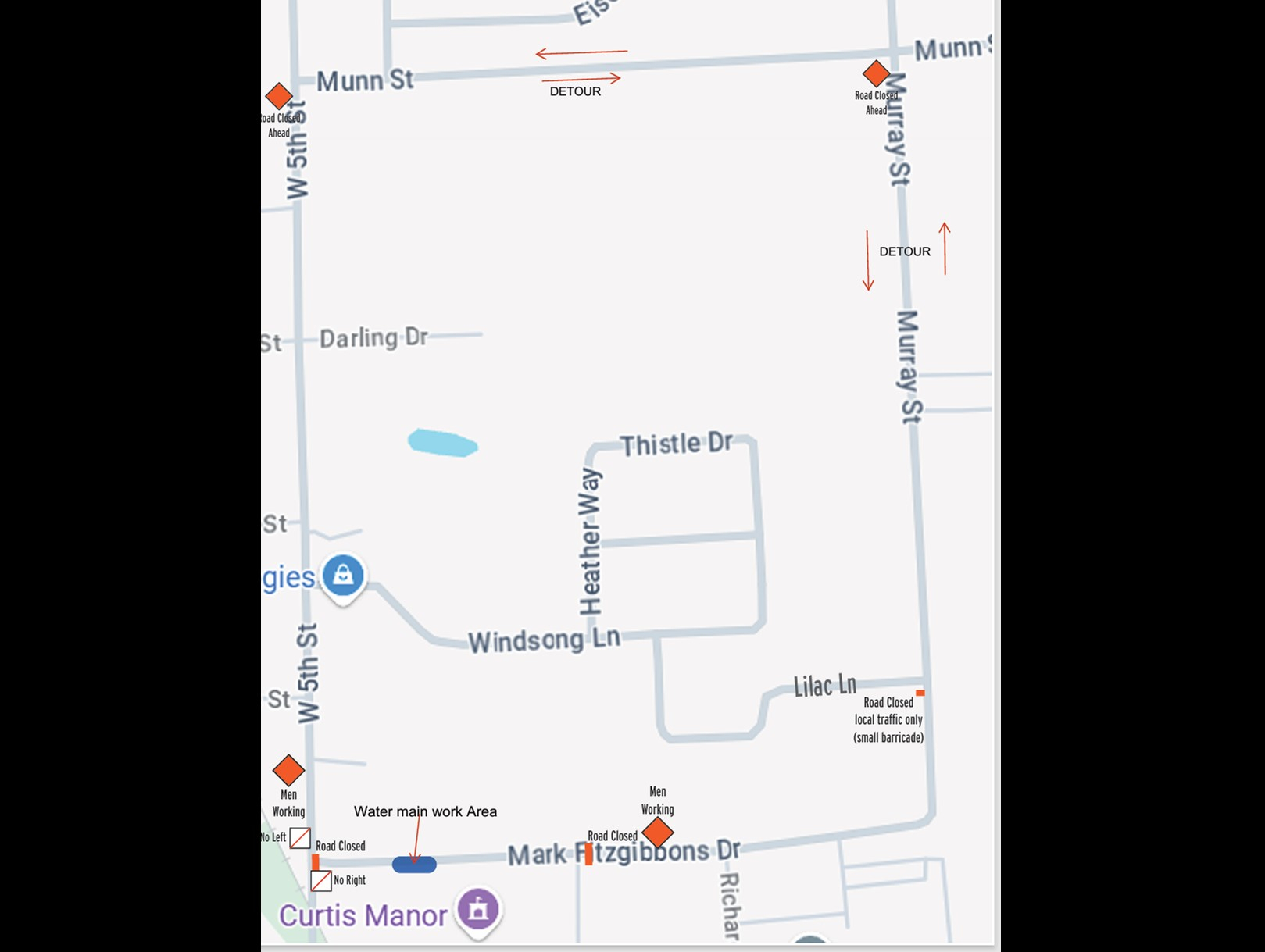 City of Oswego Road Closure Notice