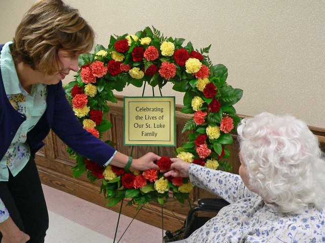 Families and Friends Gather for Memorial Services at St. Luke Health Services
