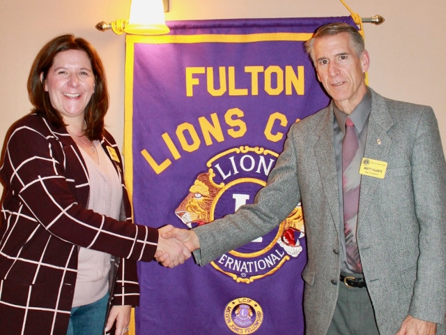 Mayor Michaels Speaks to Fulton Lions Club
