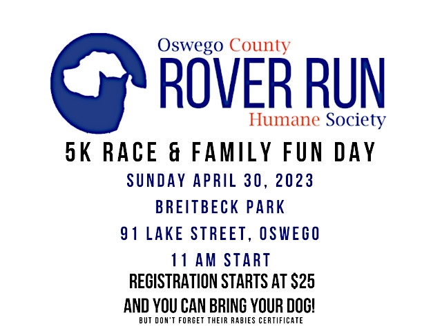 "Rover Run 2023" 5K Run &amp; 1 Mile Family Fun Walk April 30th