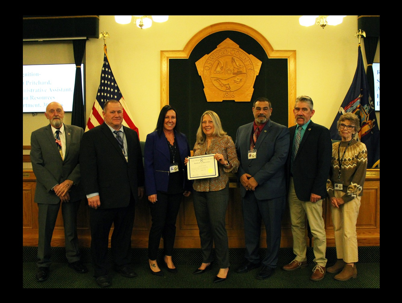 Oswego County Commends Pritchard on 30 Years of Service