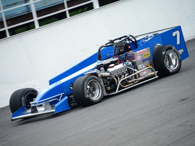 Otto Sitterly Supermodified Set for Display at Motorsports Expo