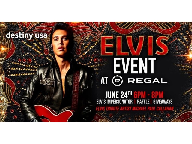 Elvis Tribute Artist Michael Paul Callahan welcomes Elvis movie opening at Destiny USA