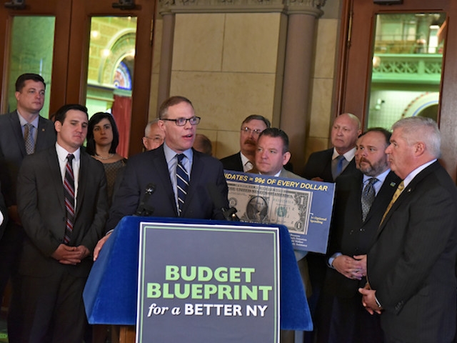 Barclay Pushes for Unfunded Mandate Relief at Albany Press Conference