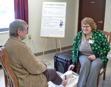 Michaud, St. Luke Health Services team up to offer free bone density screenings