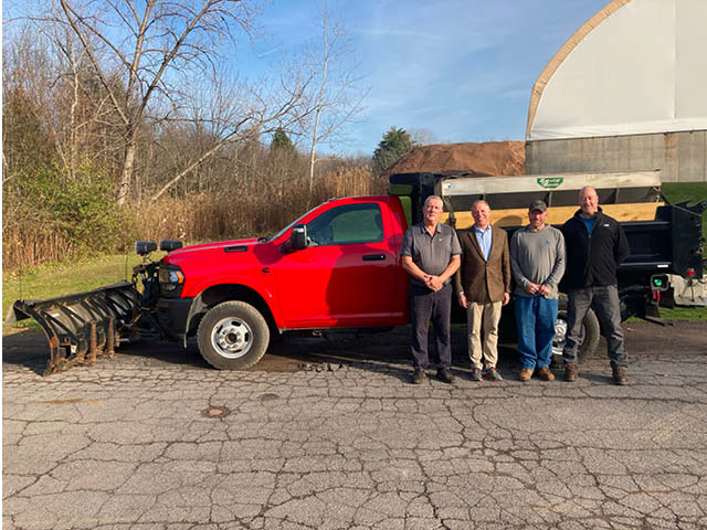 Leader Barclay Secures Funds for Town of Hastings Highway Equipment