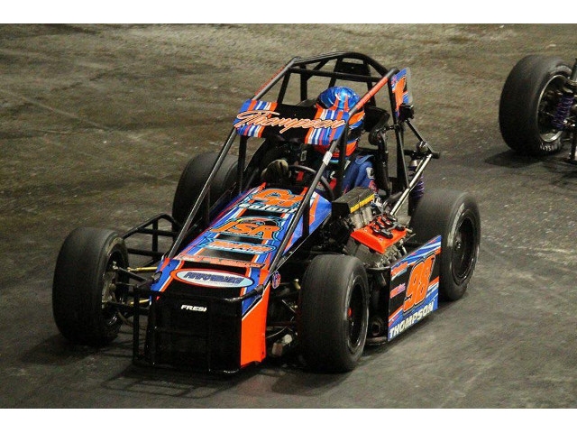 Jason Simmons Racing Tabs Michael Barnes for Indoor TQ Midget