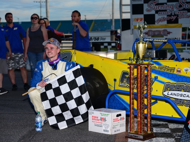 Jeff Abold Gets First Career Oswego Supermodified Victory