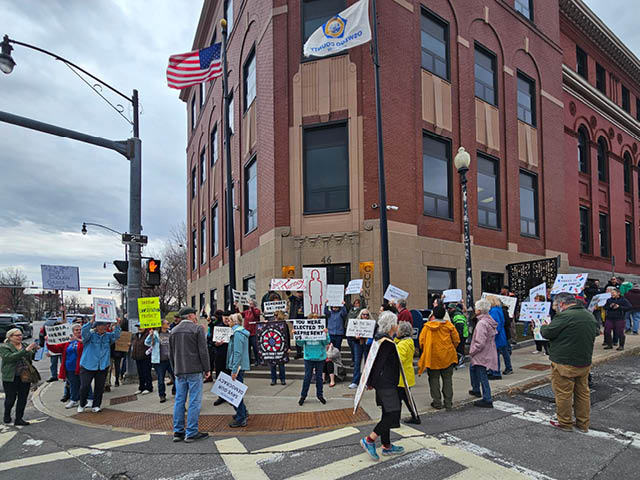 Marchers Gather to Urge Rep. Tenney to Hold Town Hall Meeting