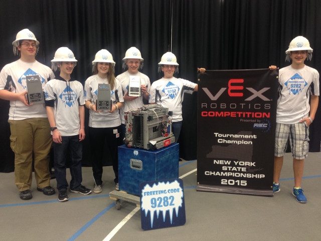 VEX Robotics Team Repeats as Northern NY Champs
