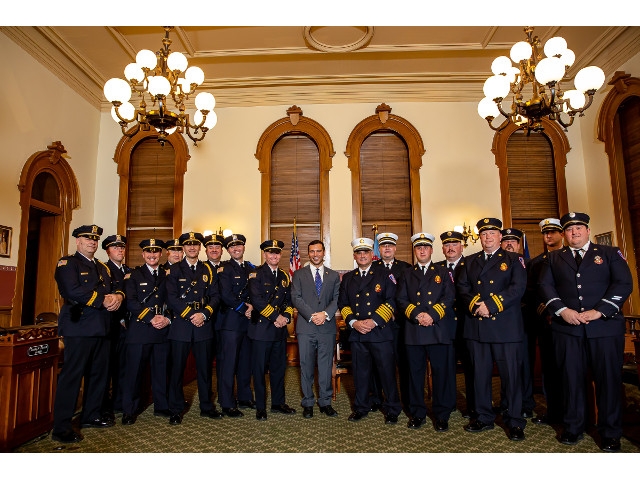 Mayor Barlow Announces Promotions Within Oswego Fire, Oswego Police Department