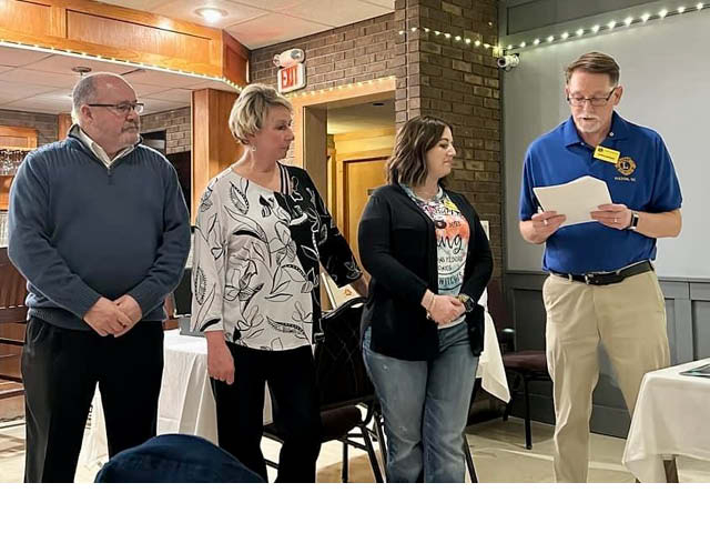 Fulton Lions Club Inducts 2 New Members, Presentation By 'Blessings In A Backpack'