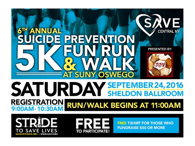 6th Annual Stride to SAVE Lives Sept 24th