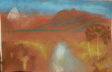 Trinity Catholic School students` artwork on display at library