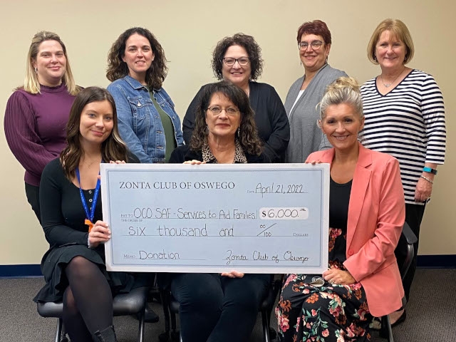 Zonta Club Aids OCO SAF Program