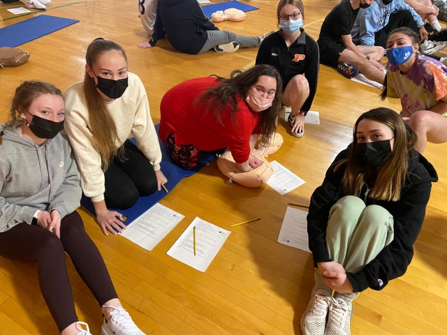 JCB Students Participate in CPR Training During Physical Education Classes