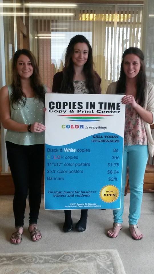 Oswego`s Only Intern Developed Copy and Print Center Now Open!