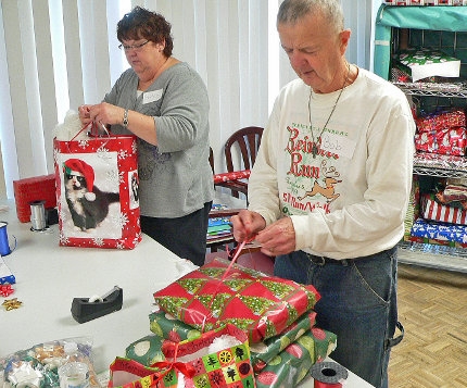 Santa's helpers hard at work at St. Luke this holiday season