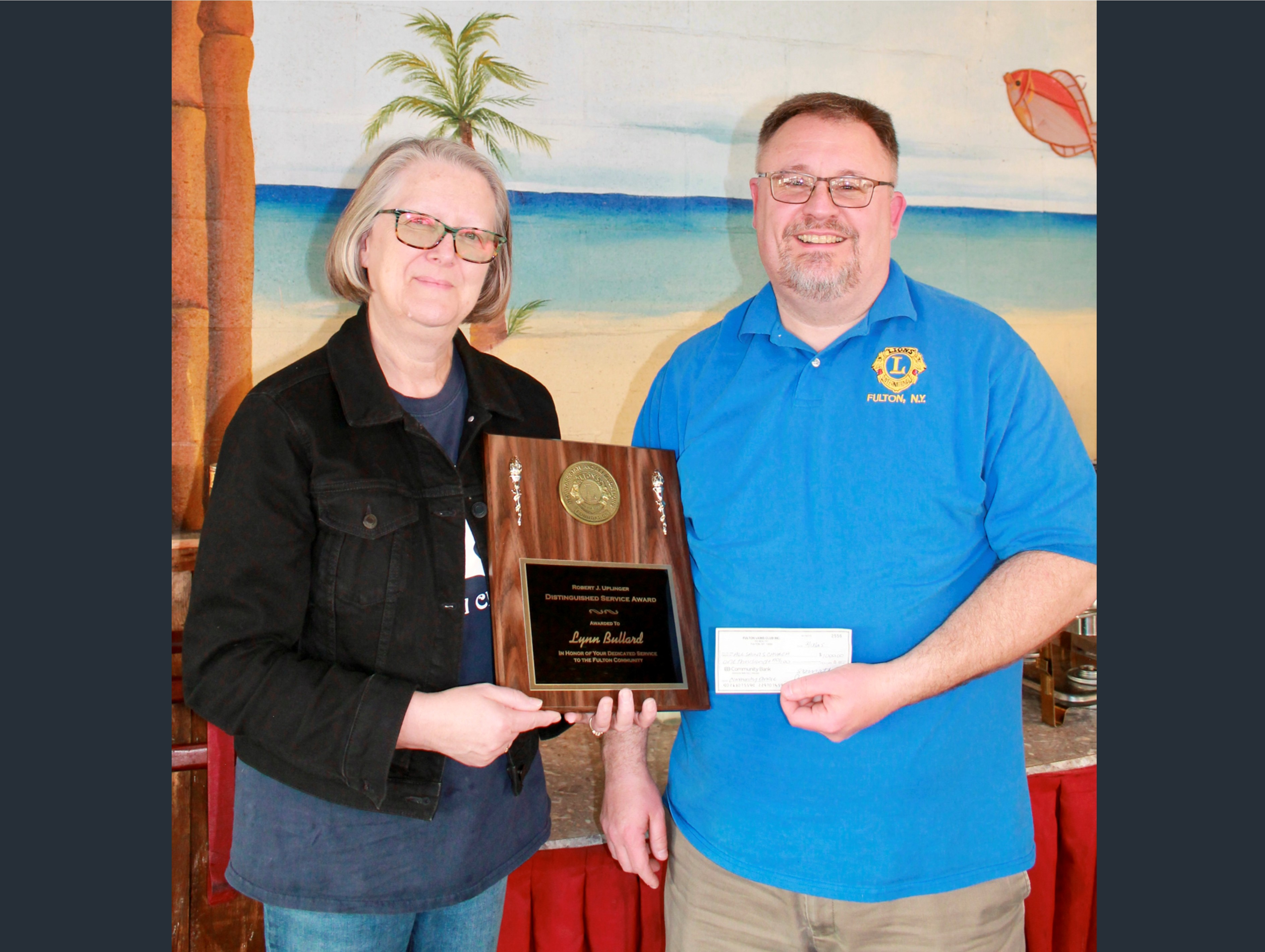Bullard Receives Lions International Uplinger Award for Exemplary Service to Community