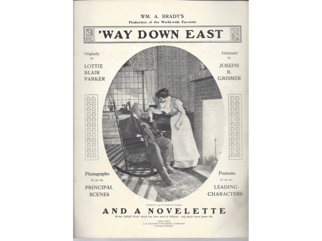 “Way Down East” Most Popular Play of Its Time