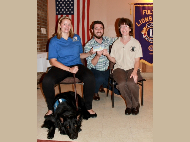 ‘Guiding Eyes For Blind’ Visits Fulton Lions