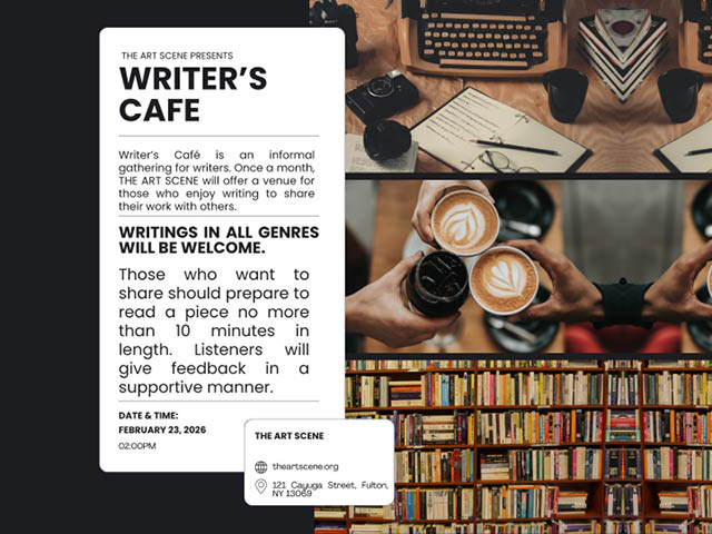 Writer's Cafe returns to The Art Scene in Fulton