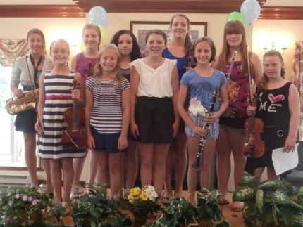 Young musicians share talents with seniors
