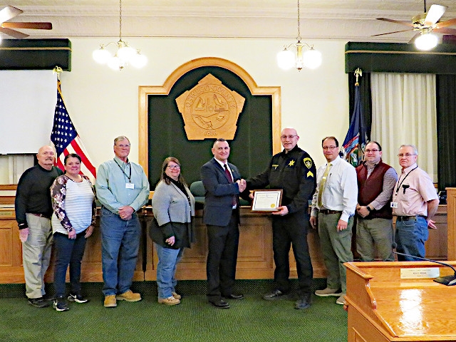 Sgt. Mark Downing Recognized By Oswego County