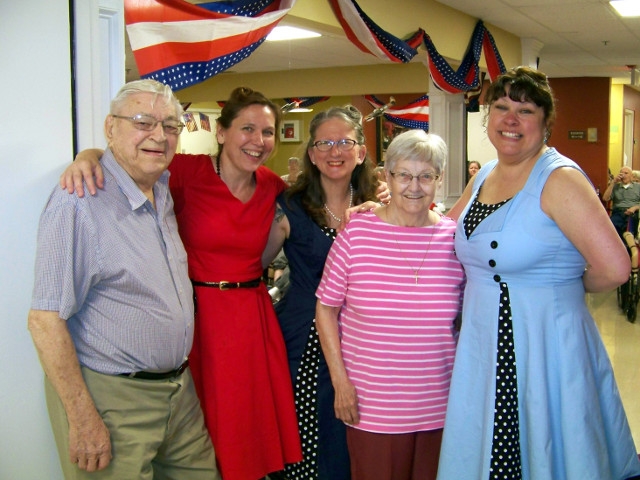 Morningstar Residential Care Center Celebrates with USO-Themed Happy Hour