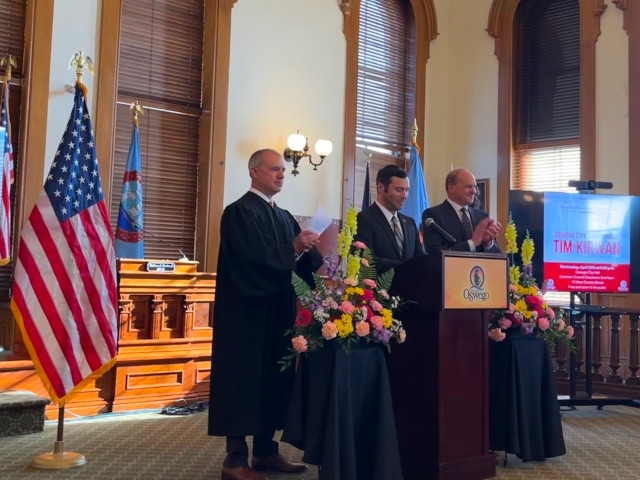 Tim Kirwan Sworn in as Oswego City Court Judge
