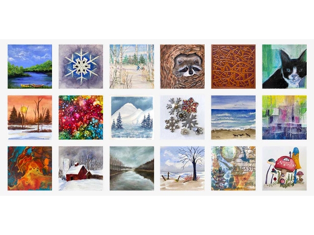 6 x 6 Community Art Show at Salmon River Fine Arts Center