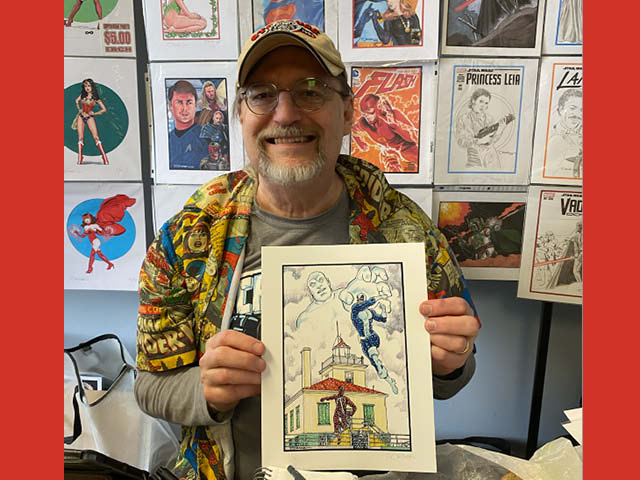 Captains of Comics Visit Oswego's The Comic Shop
