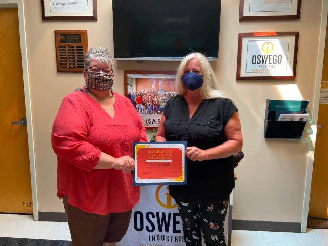 Oswego Industries Celebrates Employee’s 25-Year Milestone
