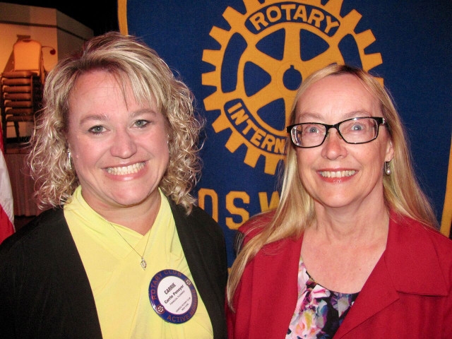 Teresa Woolson Presents to Oswego Rotary