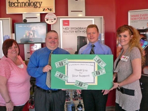 Verizon Wireless Signal Support for `Bundle of Bucks` Charity Raffle