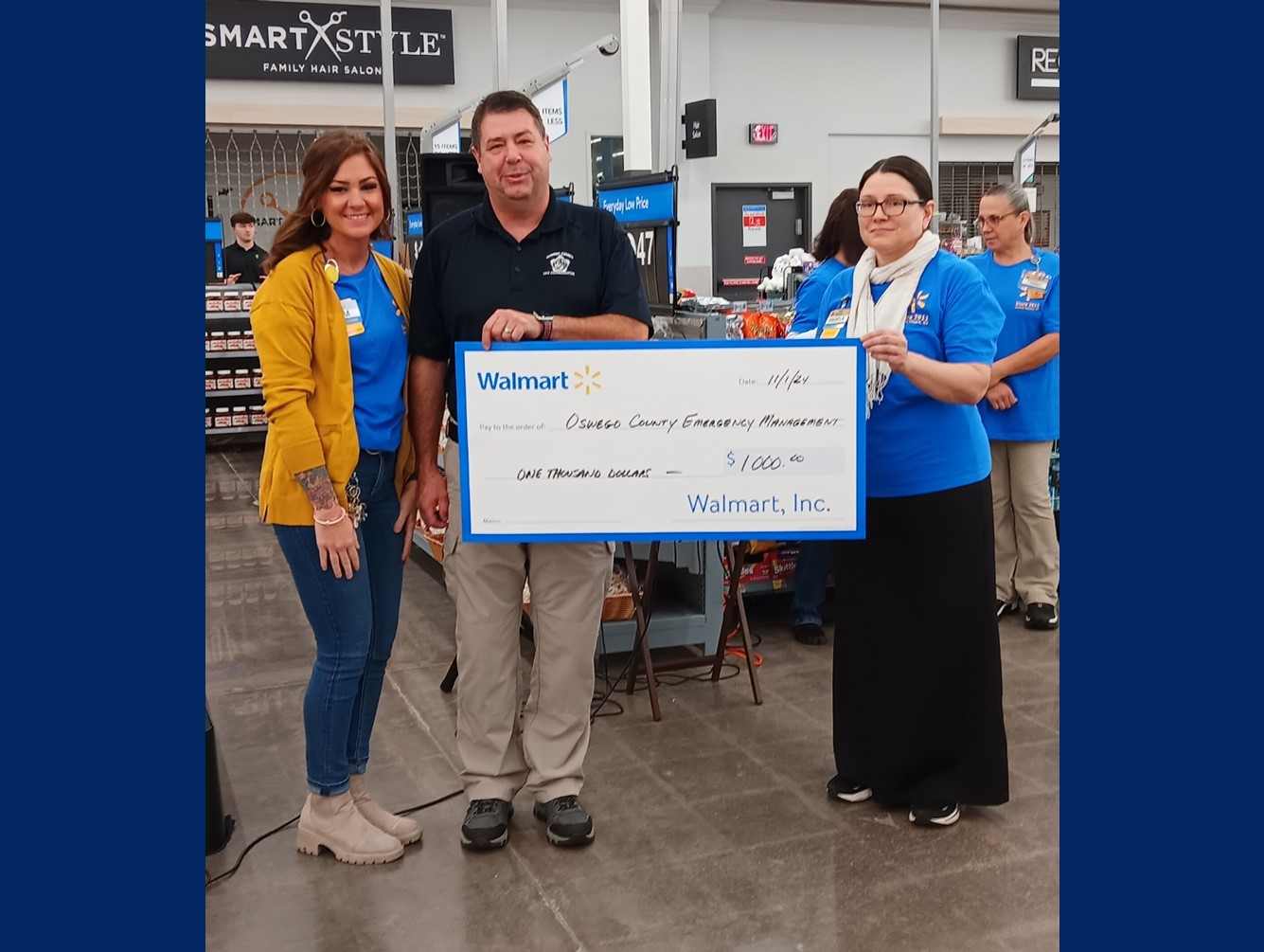 Walmart Community Fund Donates to Oswego County Drone Program