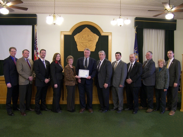 County Legislature Presents Certificate of Appreciation to St. Goodsell